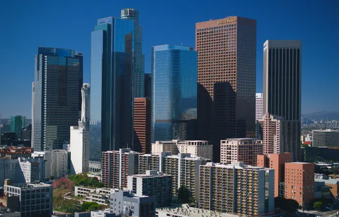 Downtown L.A. high-rise buildings